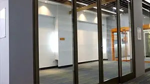 Автоматические раздвижные двери с функцией антипаника
